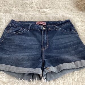 Crystal Rock Women Shorts, Size 15, Color Blue Preown